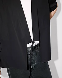 Kimono short sleeve shirt cotton poplin