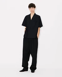 Kimono short sleeve shirt cotton poplin