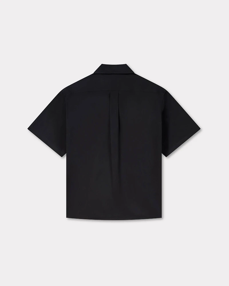 Kimono short sleeve shirt cotton poplin