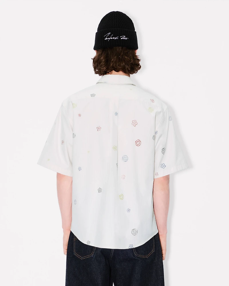 'Kenzo x Futura 2000' embroidered short sleeve shirt cotton poplin