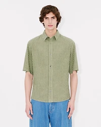 'KENZO Coast Lines' short sleeve shirt cotton linen