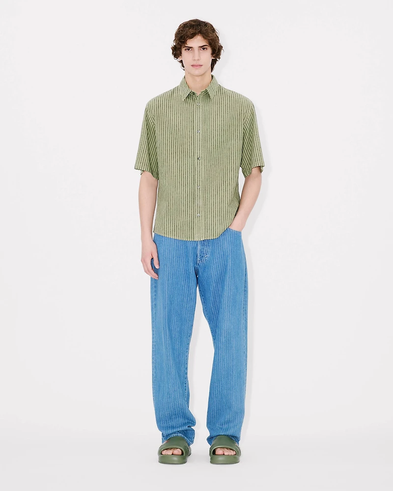'KENZO Coast Lines' short sleeve shirt cotton linen