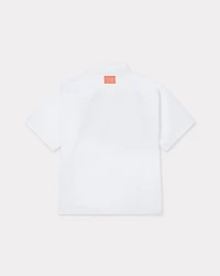 'KENZO Elephant Logo' kimono short sleeve shirt cotton poplin