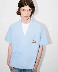 'KENZO Archive Bouquet' kimono short sleeve shirt cotton poplin