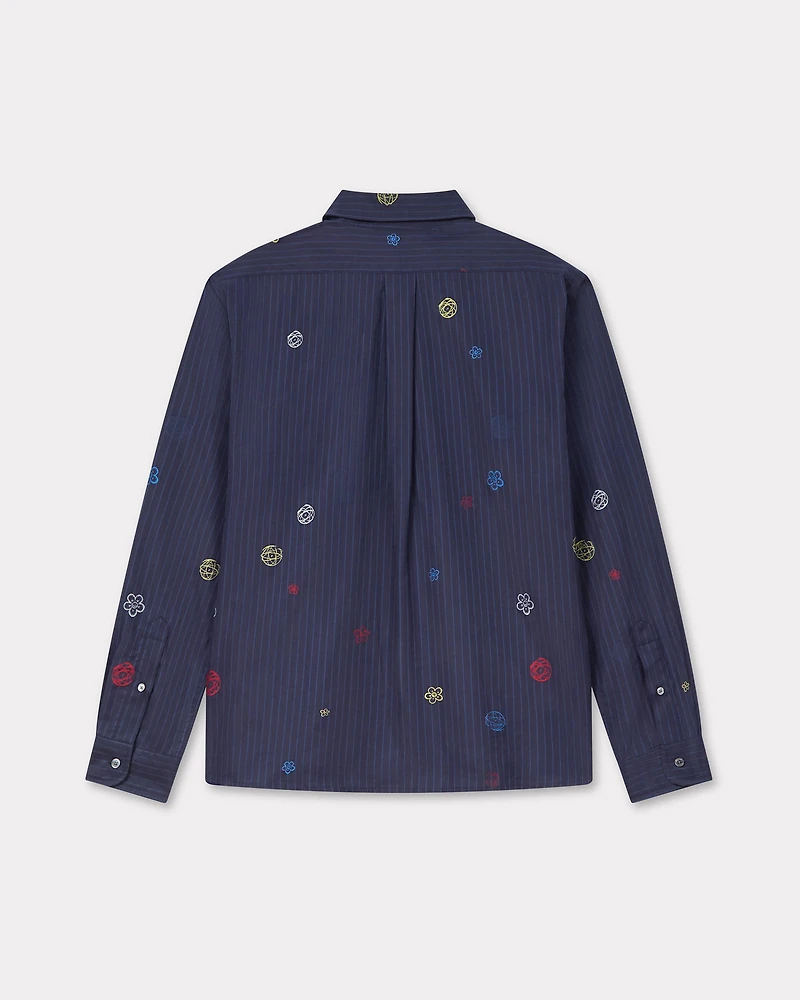 'Kenzo x Futura 2000' embroidered casual shirt cotton poplin