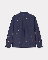 'Kenzo x Futura 2000' embroidered casual shirt cotton poplin