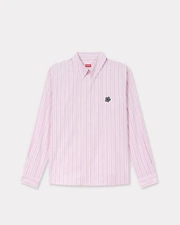 'Boke Flower' embroidered casual shirt cotton poplin