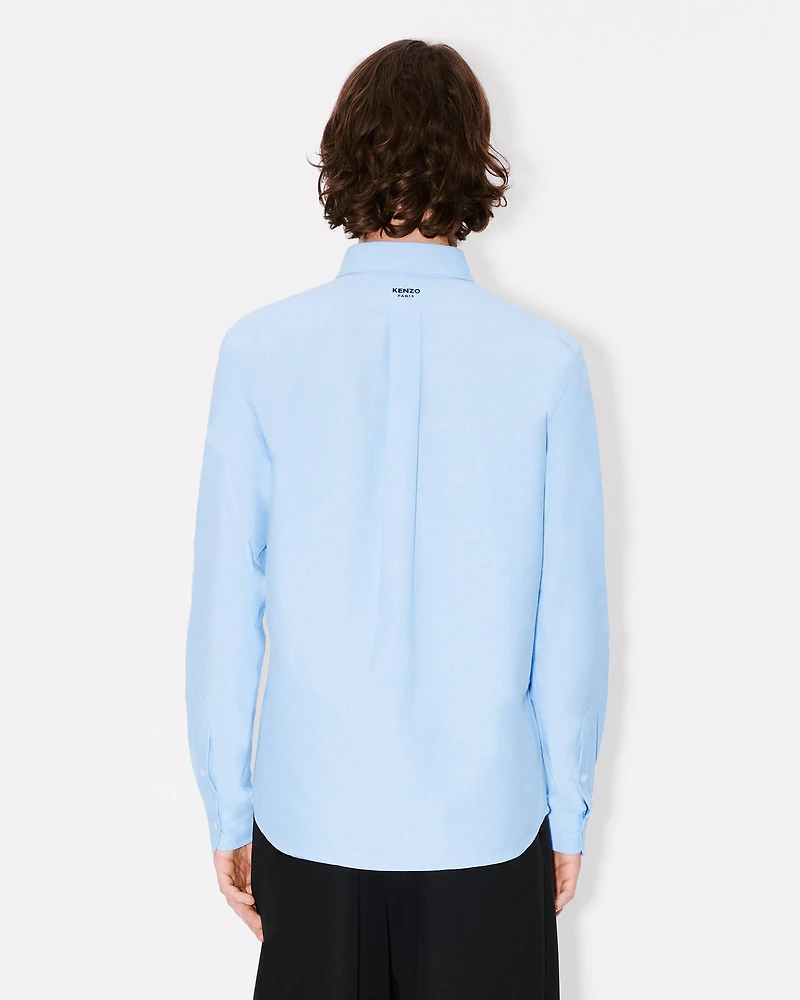 'Boke Flower' embroidered casual shirt cotton oxford