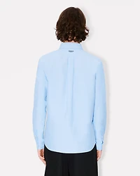 'Boke Flower' embroidered casual shirt cotton oxford