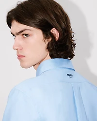 'Boke Flower' embroidered casual shirt cotton oxford