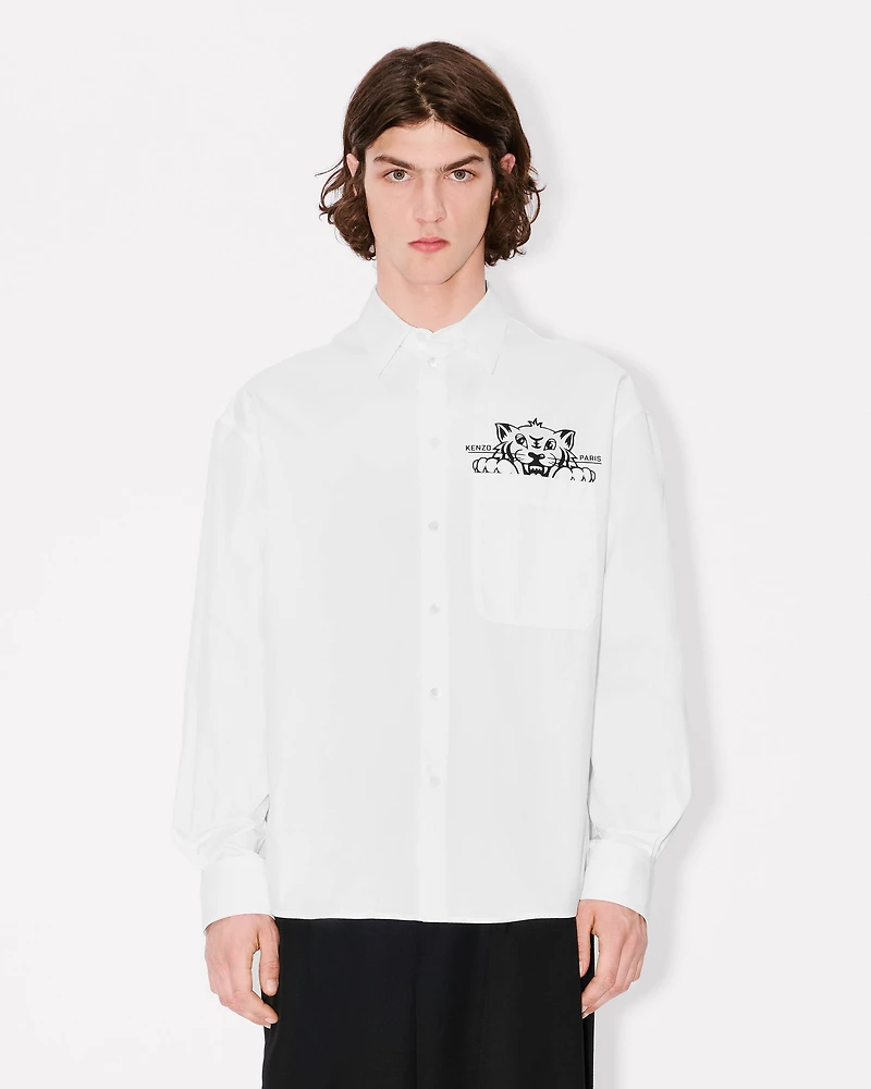 'KENZO Happy Tiger' casual shirt cotton poplin