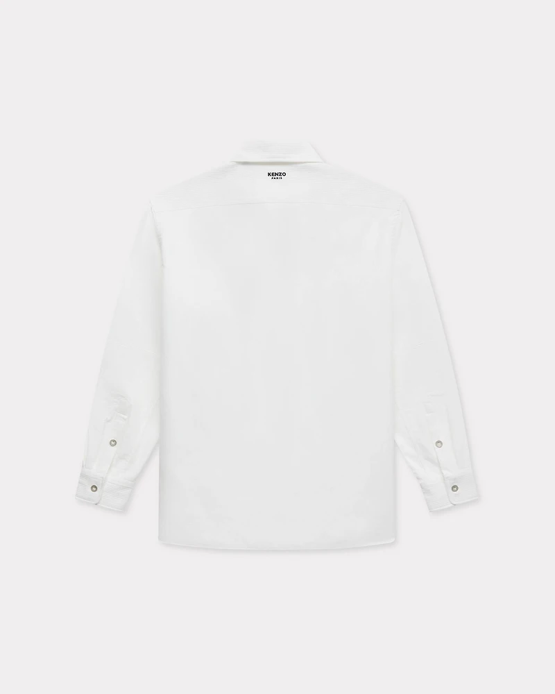 Workwear overshirt textured cotton
