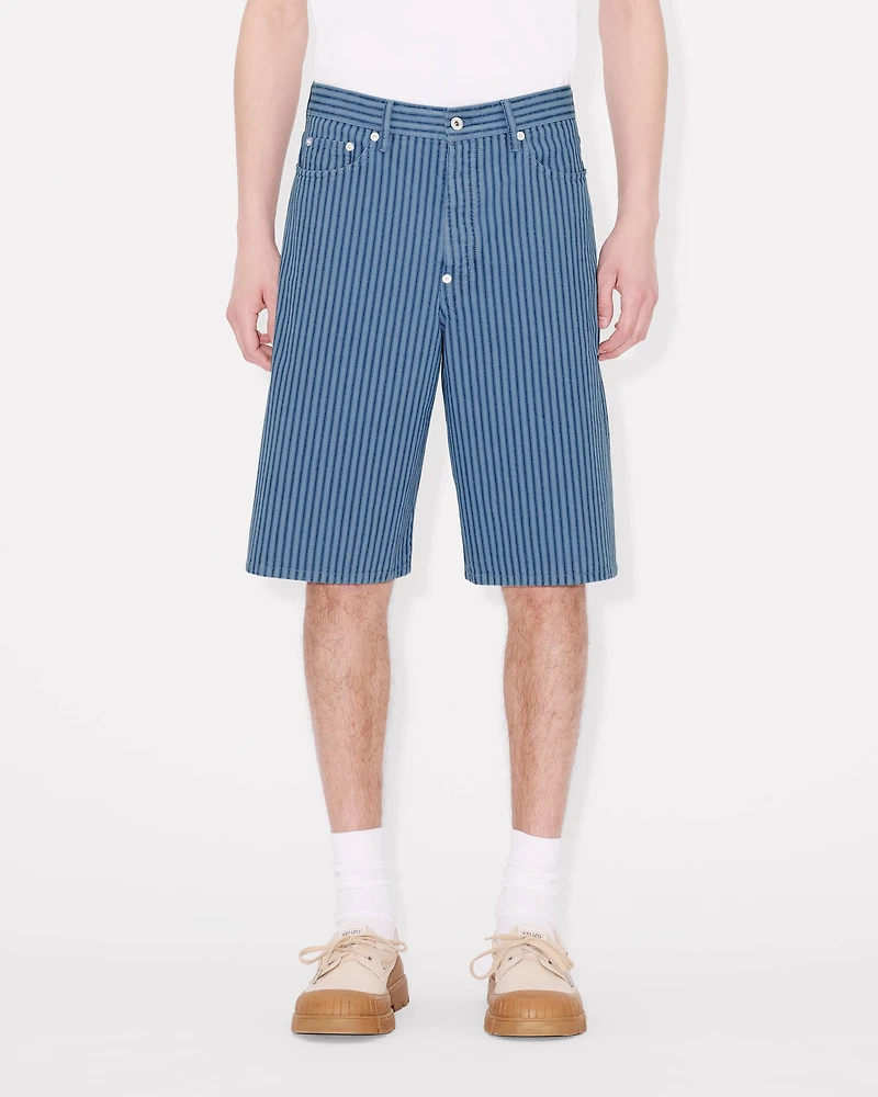 'KENZO Coast Lines' straight short Japanese denim
