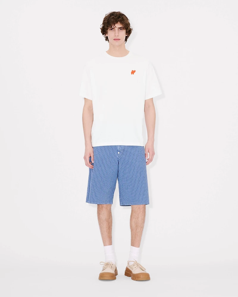 'KENZO Coast Lines' straight short Japanese denim