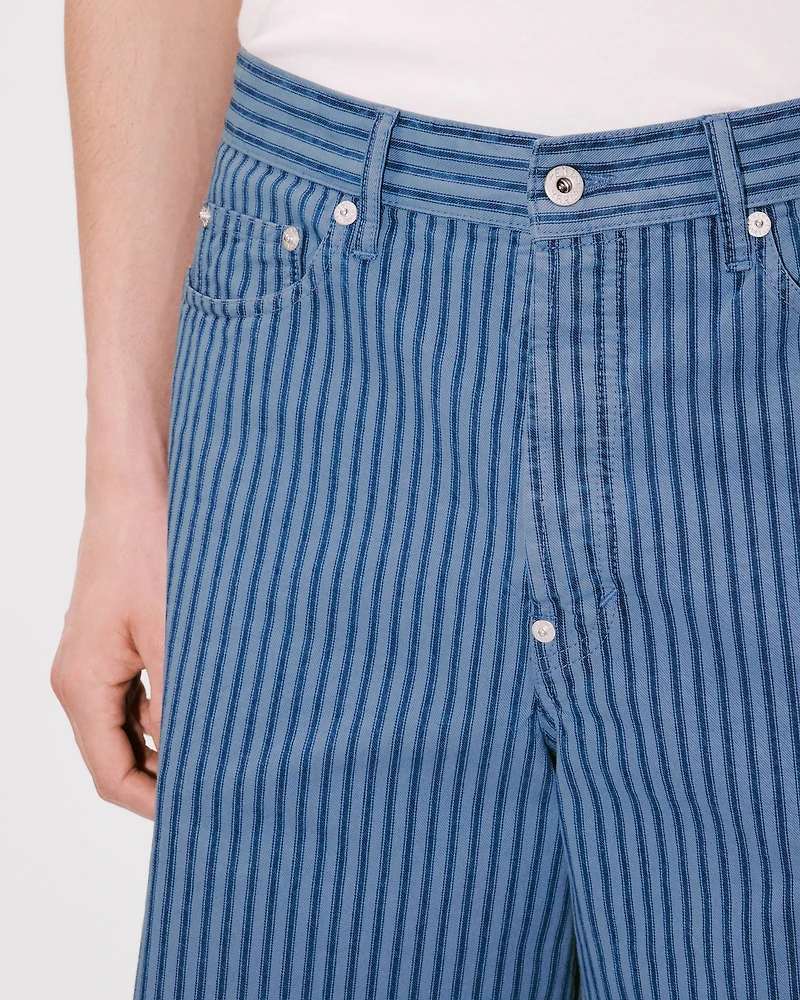 'KENZO Coast Lines' straight short Japanese denim