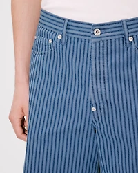 'KENZO Coast Lines' straight short Japanese denim