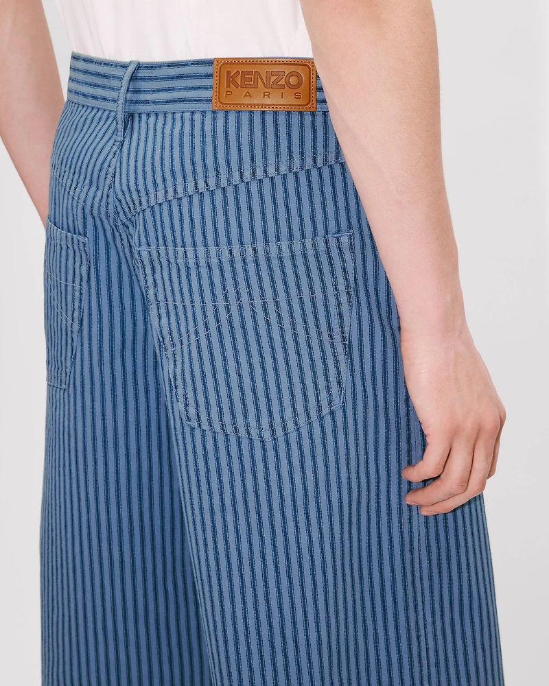 'KENZO Coast Lines' straight short Japanese denim