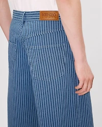 'KENZO Coast Lines' straight short Japanese denim