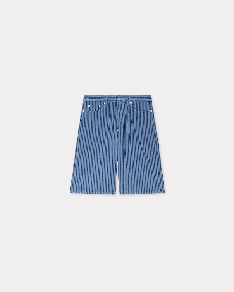 'KENZO Coast Lines' straight short Japanese denim