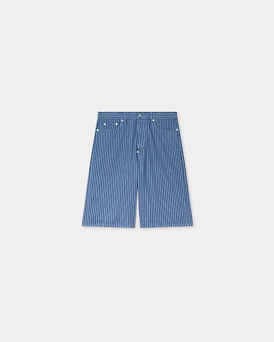 'KENZO Coast Lines' straight short Japanese denim