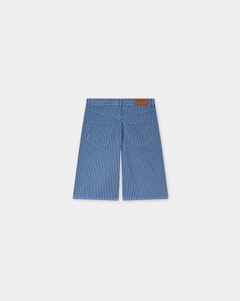 'KENZO Coast Lines' straight short Japanese denim