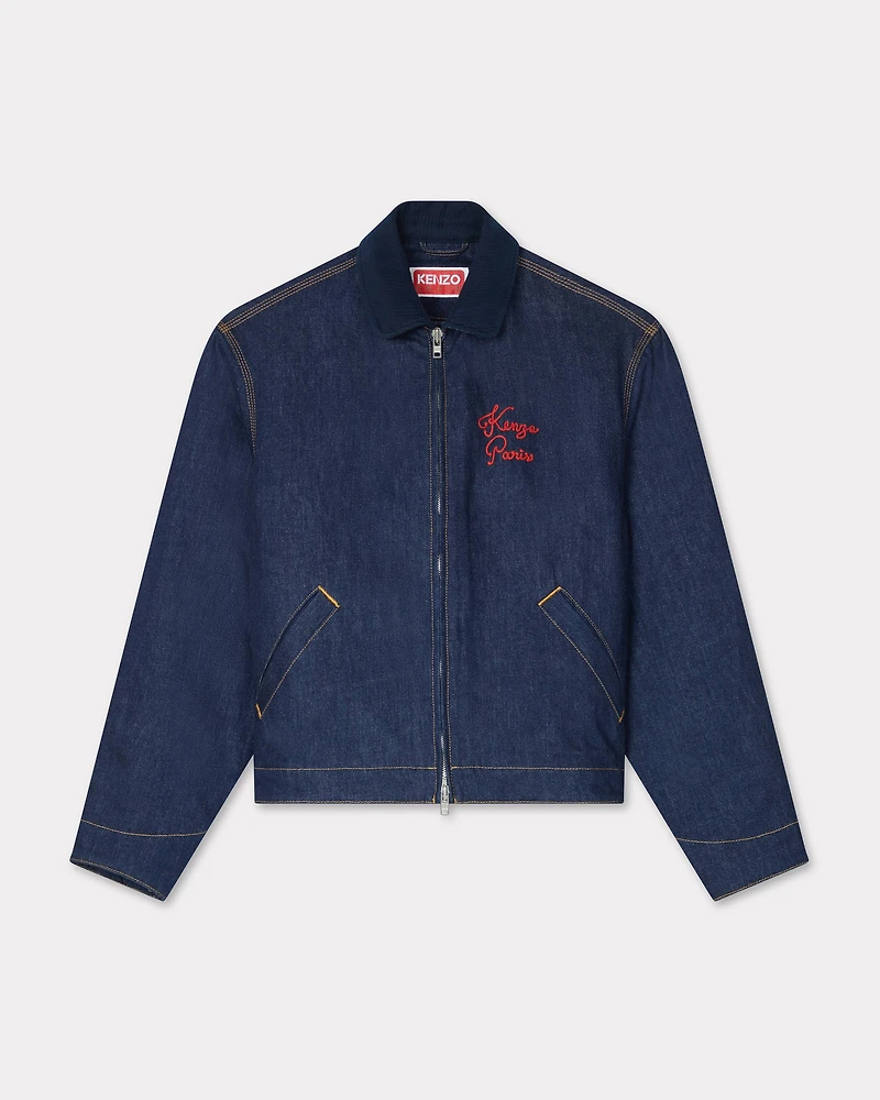 Padded workwear jacket japanese denim