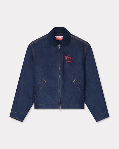Padded workwear jacket japanese denim