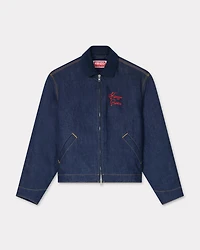 Padded workwear jacket japanese denim