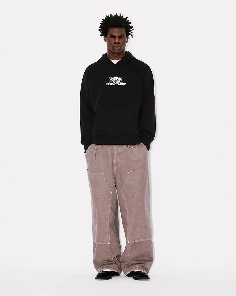 'KENZO Happy Tiger' embroidered hoodie cotton