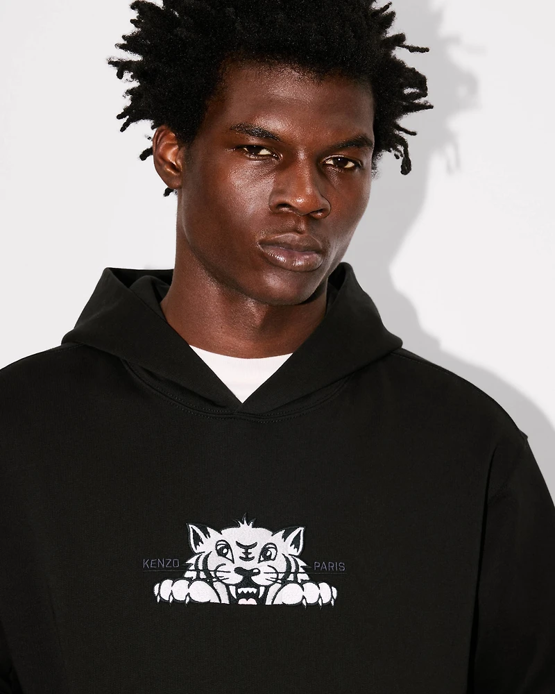 'KENZO Happy Tiger' embroidered hoodie cotton