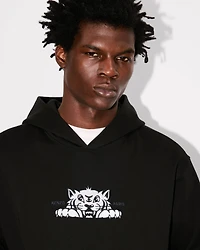 'KENZO Happy Tiger' embroidered hoodie cotton