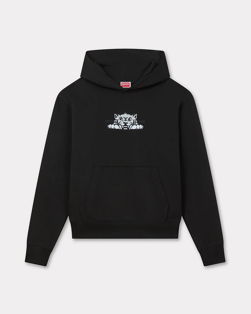 'KENZO Happy Tiger' embroidered hoodie cotton