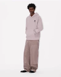 'Boke Flower' embroidered oversized hoodie cotton
