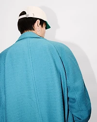 Wrap coat mixed virgin wool