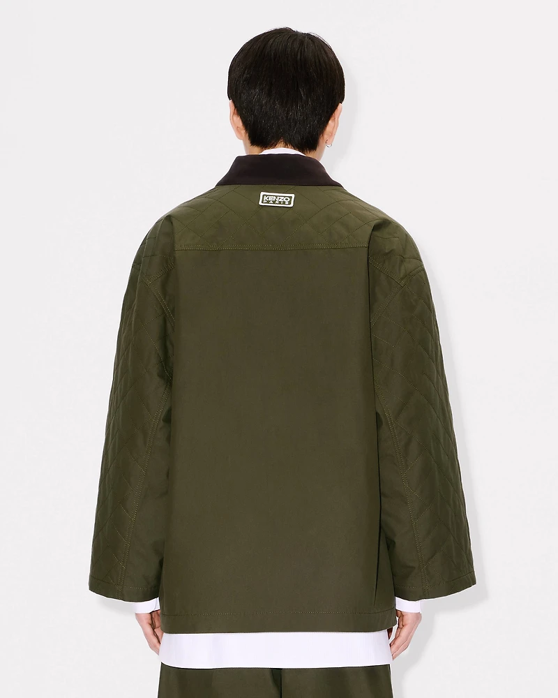 'KENZO Weave' kimono coat cotton