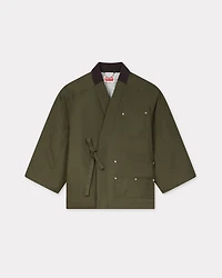 'KENZO Weave' kimono coat cotton