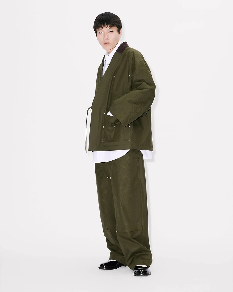 'KENZO Weave' double knee pants cotton