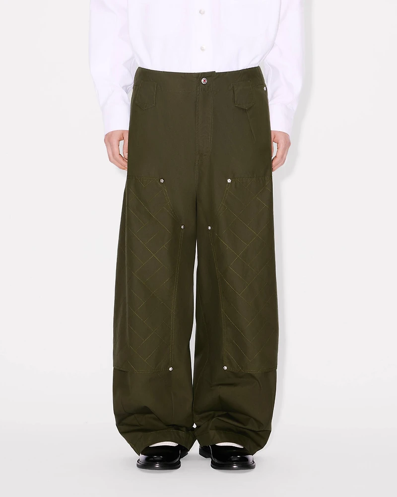 'KENZO Weave' double knee pants cotton