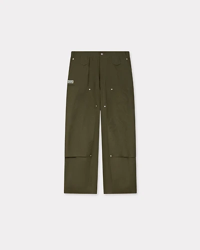 'KENZO Weave' double knee pants cotton