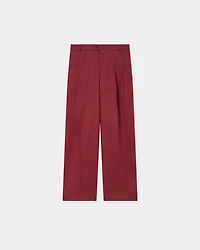 'KENZO Weave' straight tailored pants virgin wool jacquard
