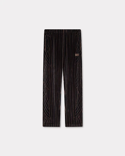 'KENZO Leaf Stripe' trackpants velvet
