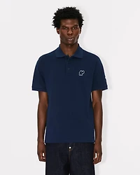 'KENZO Elephant Logo' embroidered slim polo cotton