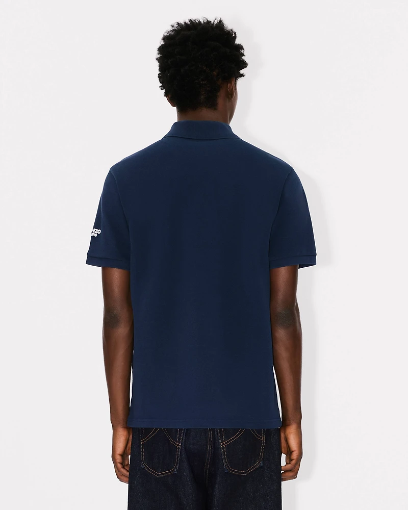 'KENZO Elephant Logo' embroidered slim polo cotton