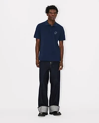'KENZO Elephant Logo' embroidered slim polo cotton