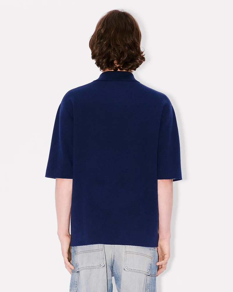 'KENZO Archive Bouquet' embroidered knitted polo cotton wool