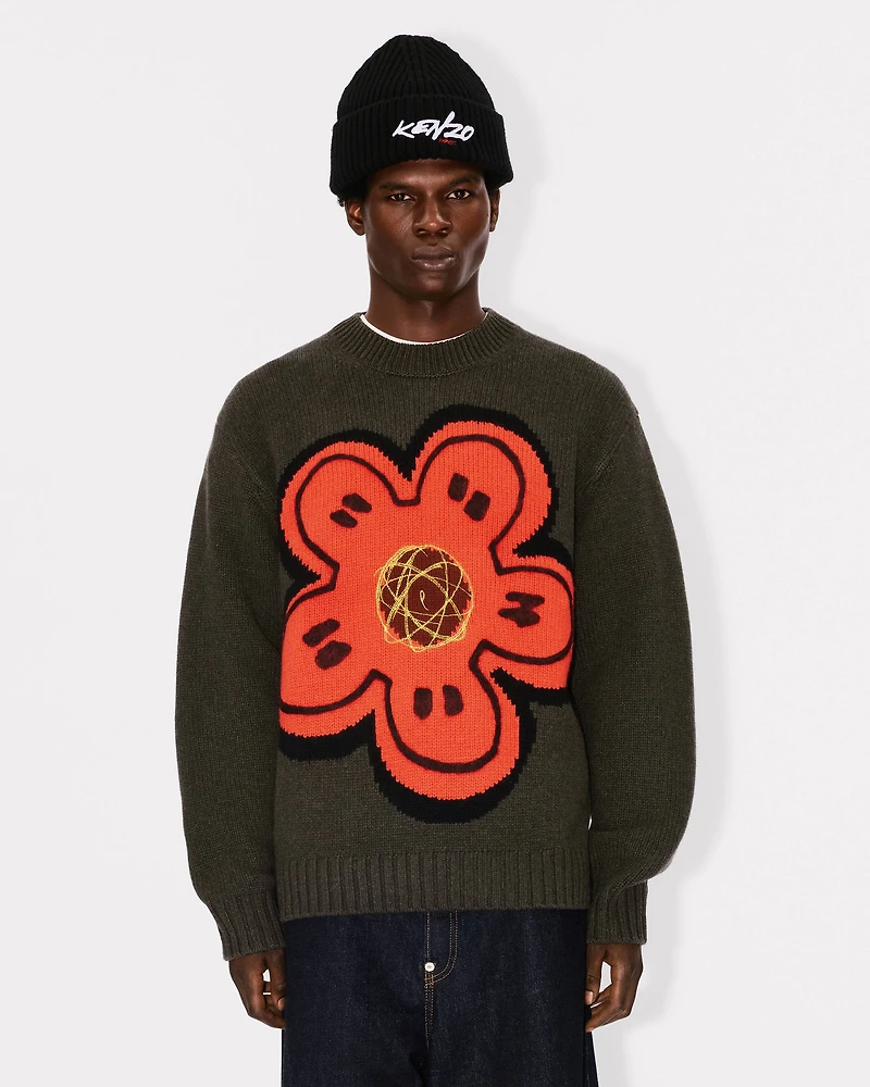 'Kenzo x Futura 2000' embroidered knitted jumper wool