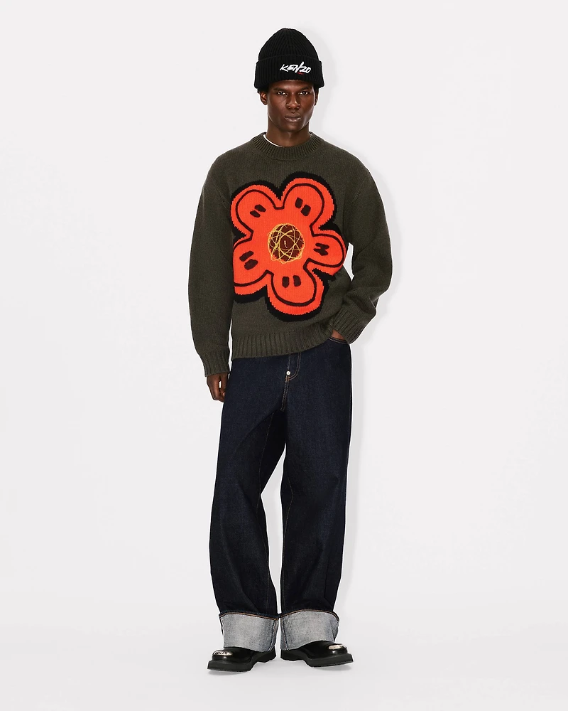 'Kenzo x Futura 2000' embroidered knitted jumper wool