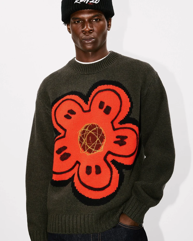 'Kenzo x Futura 2000' embroidered knitted jumper wool