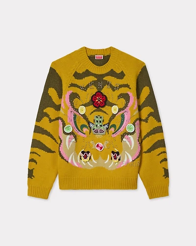 'KENZO Pachinko' embroidered jumper wool cotton