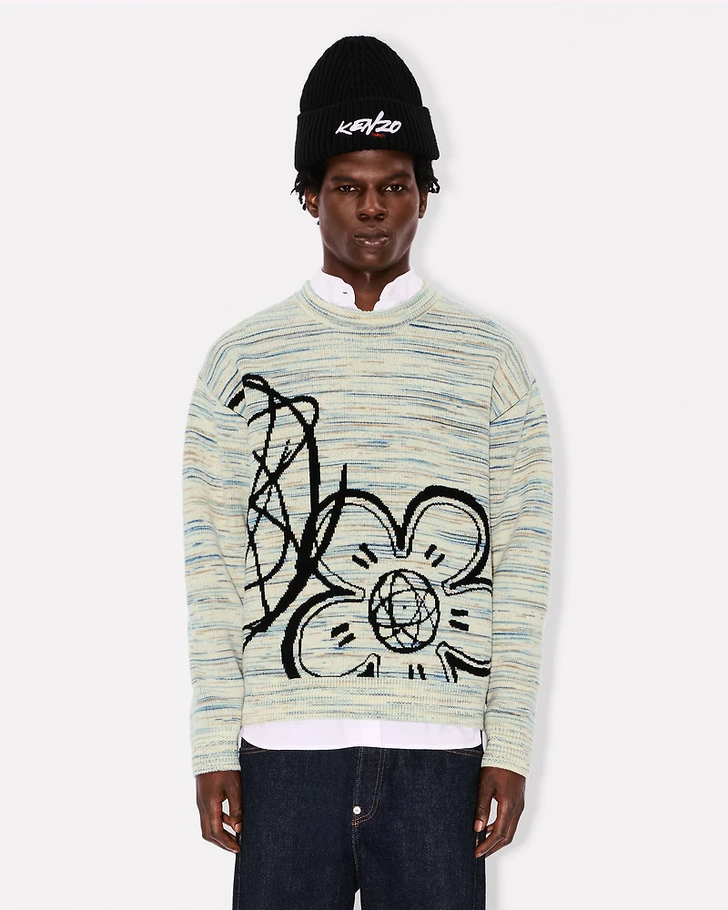'Kenzo x Futura 2000' reversible jumper wool